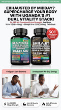 SalatanaMax™ 20-in-1 Sea Moss 7000mg + Shilajit 9000mg Capsules