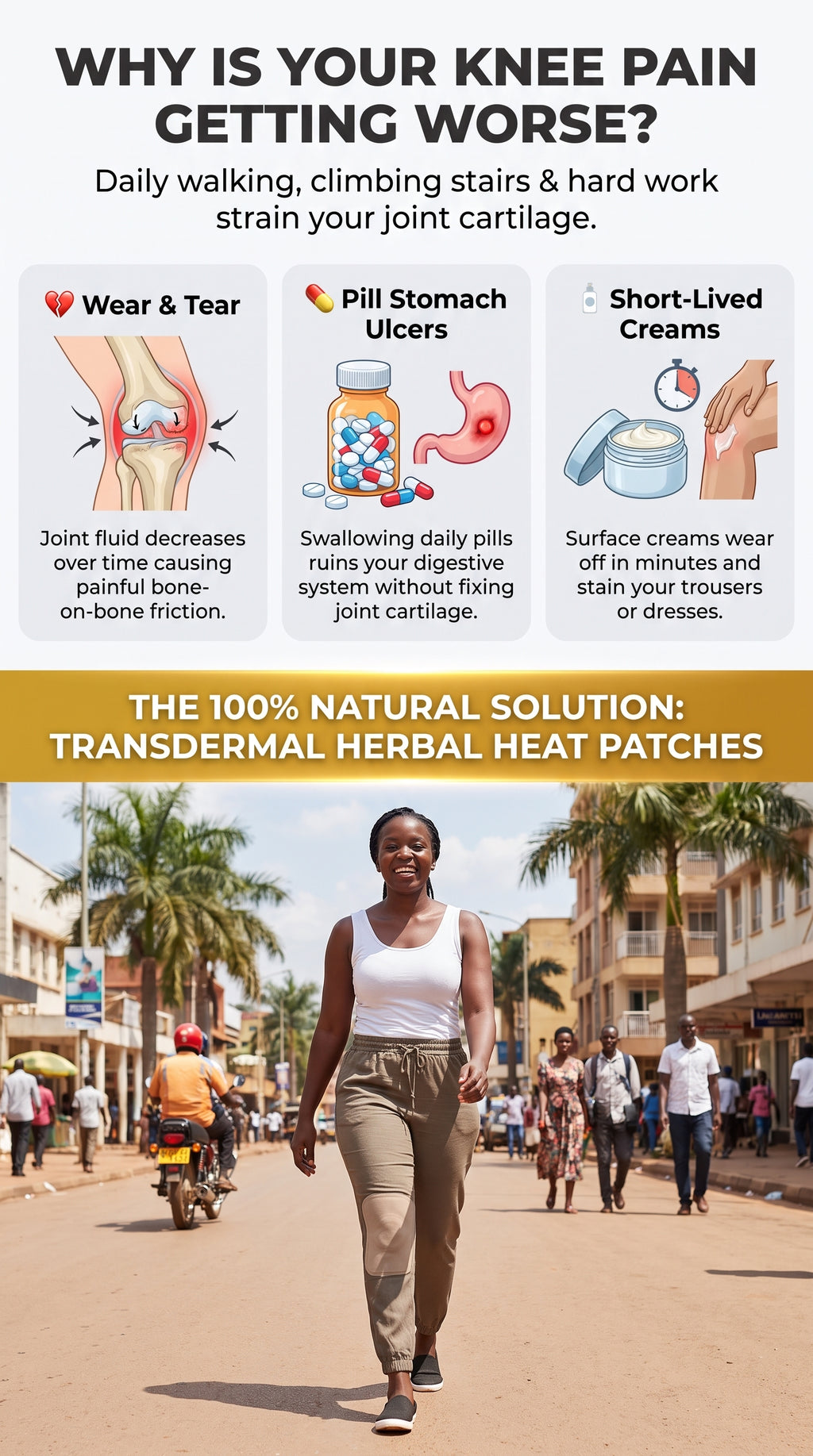 FlexiKnee™ Natural Herbal Knee Relief Patches (12-Pack)