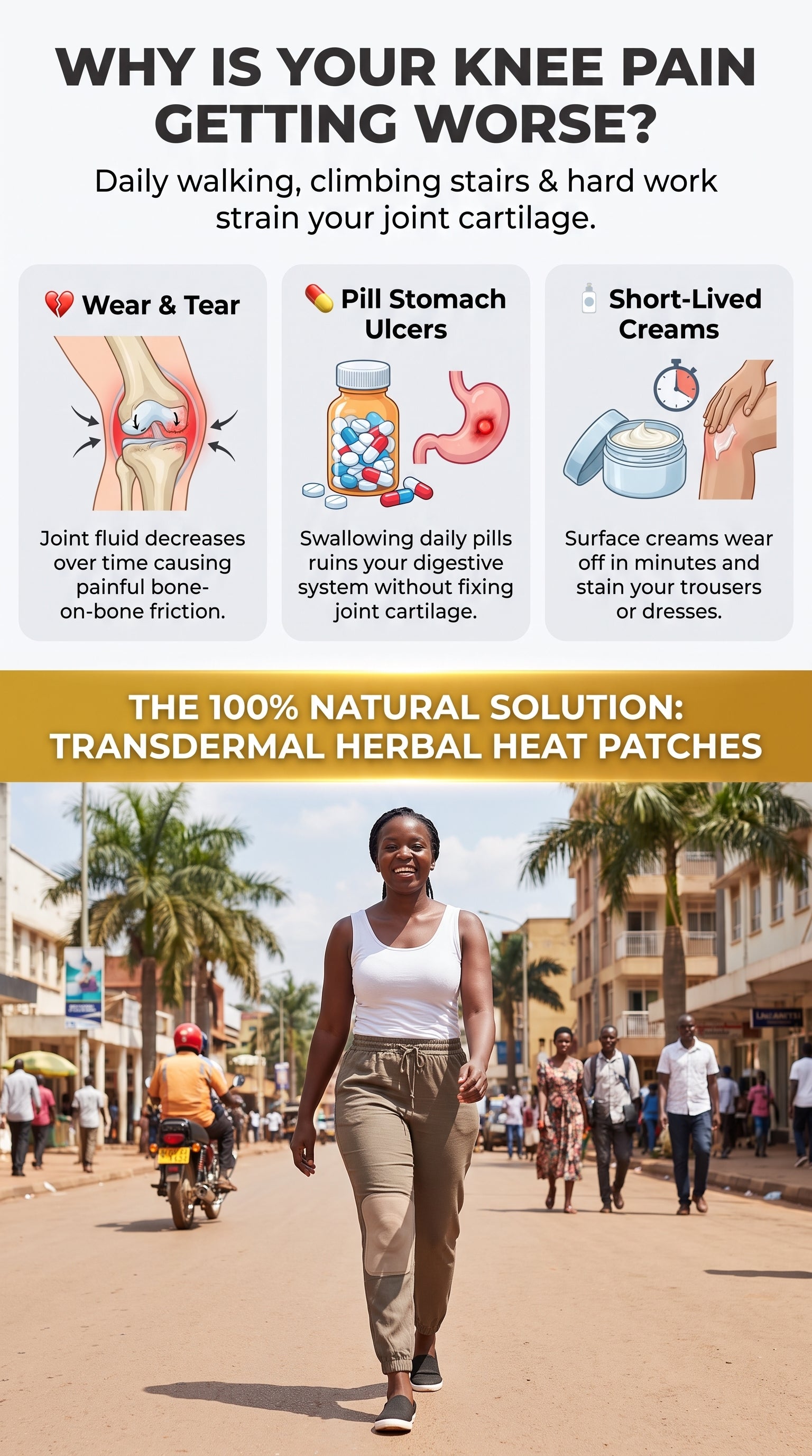 FlexiKnee™ Natural Herbal Knee Relief Patches (12-Pack)