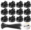GJAHSH Heavy-Duty Magnetic Cable Tie Mounts (12-Pack)