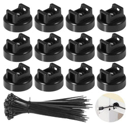 GJAHSH Heavy-Duty Magnetic Cable Tie Mounts (12-Pack)