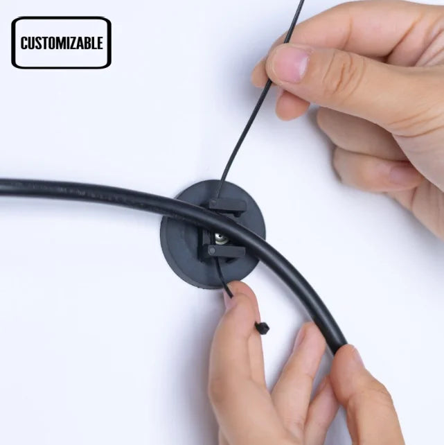 GJAHSH Heavy-Duty Magnetic Cable Tie Mounts (12-Pack)
