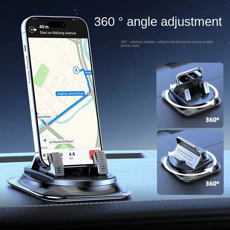 360° Mech-Style Car Dashboard Phone Mount – Secure Navigation Holder