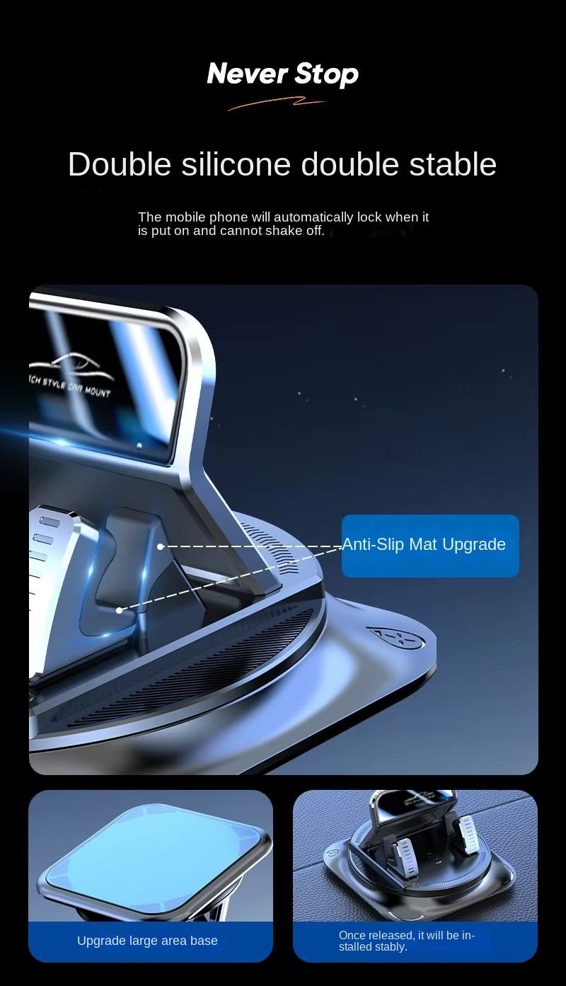 360° Mech-Style Car Dashboard Phone Mount – Secure Navigation Holder