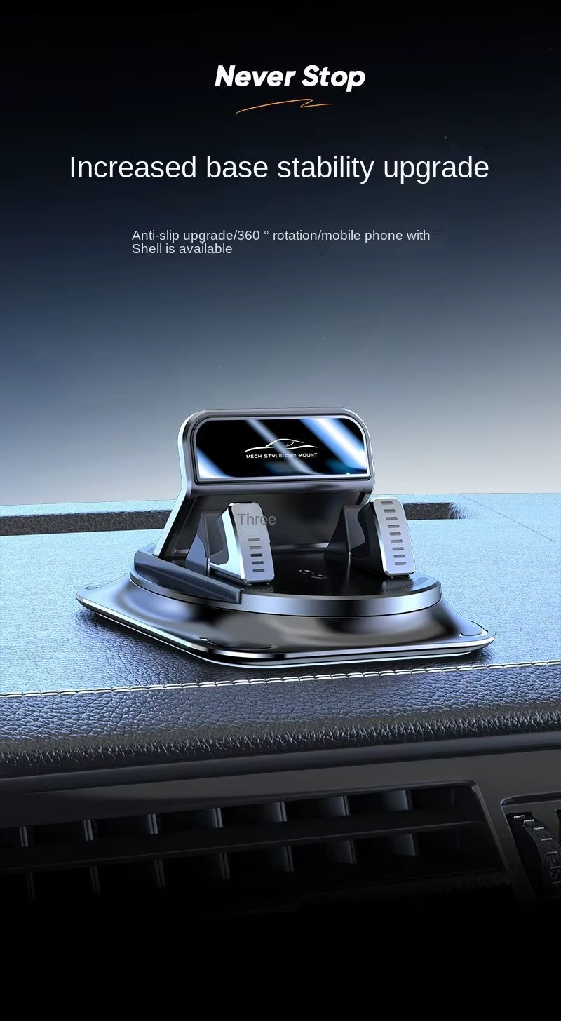 360° Mech-Style Car Dashboard Phone Mount – Secure Navigation Holder