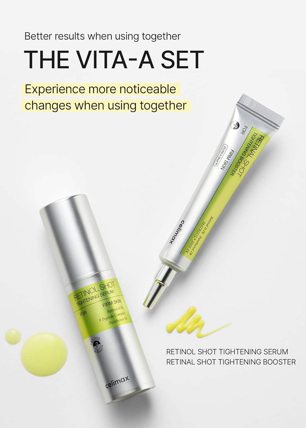 Celimax Retinol Shot & Retinal Booster Pack – Anti-Aging Firming Duo