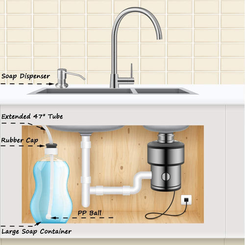Brushed Nickel Soap Dispenser - Image 2