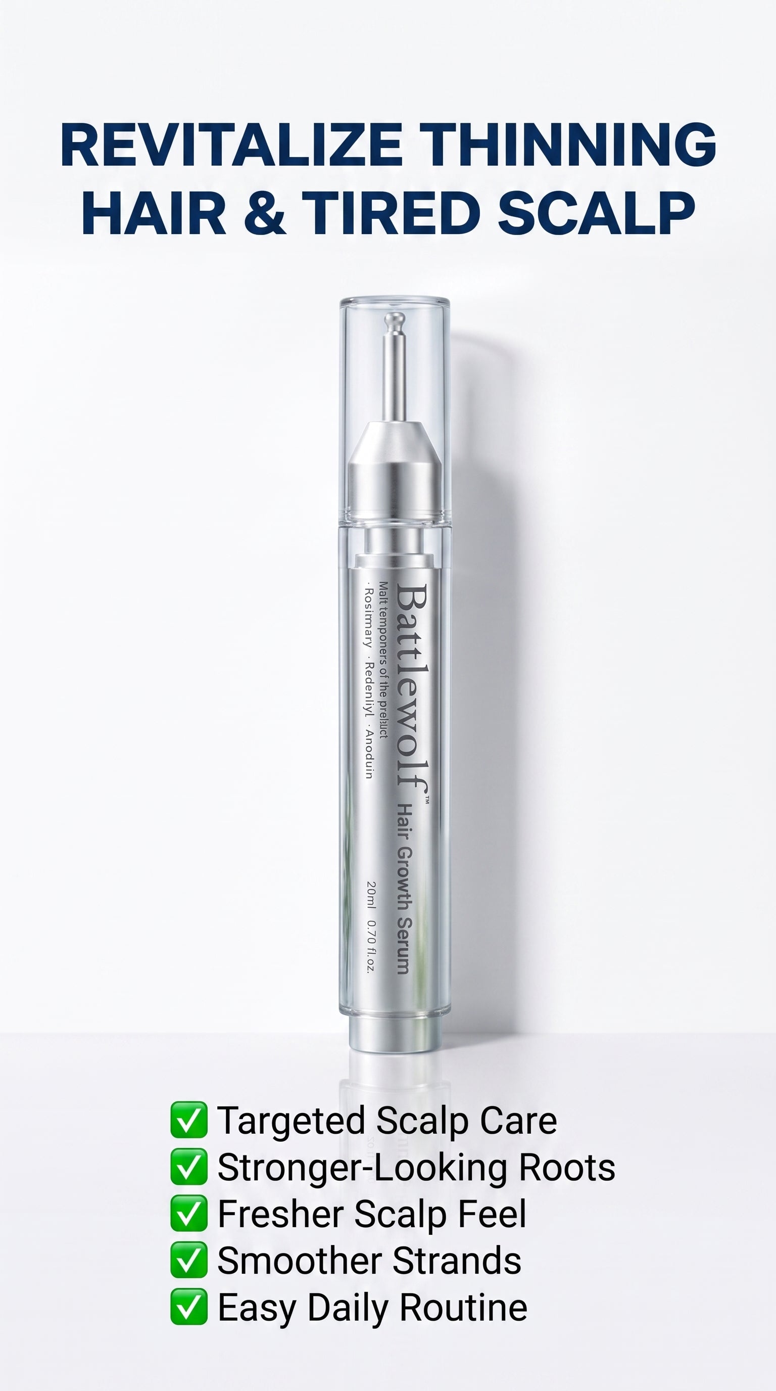 BATTLEWOLF Anti-Hair Loss Scalp Care & Strengthening Essence (20ml)