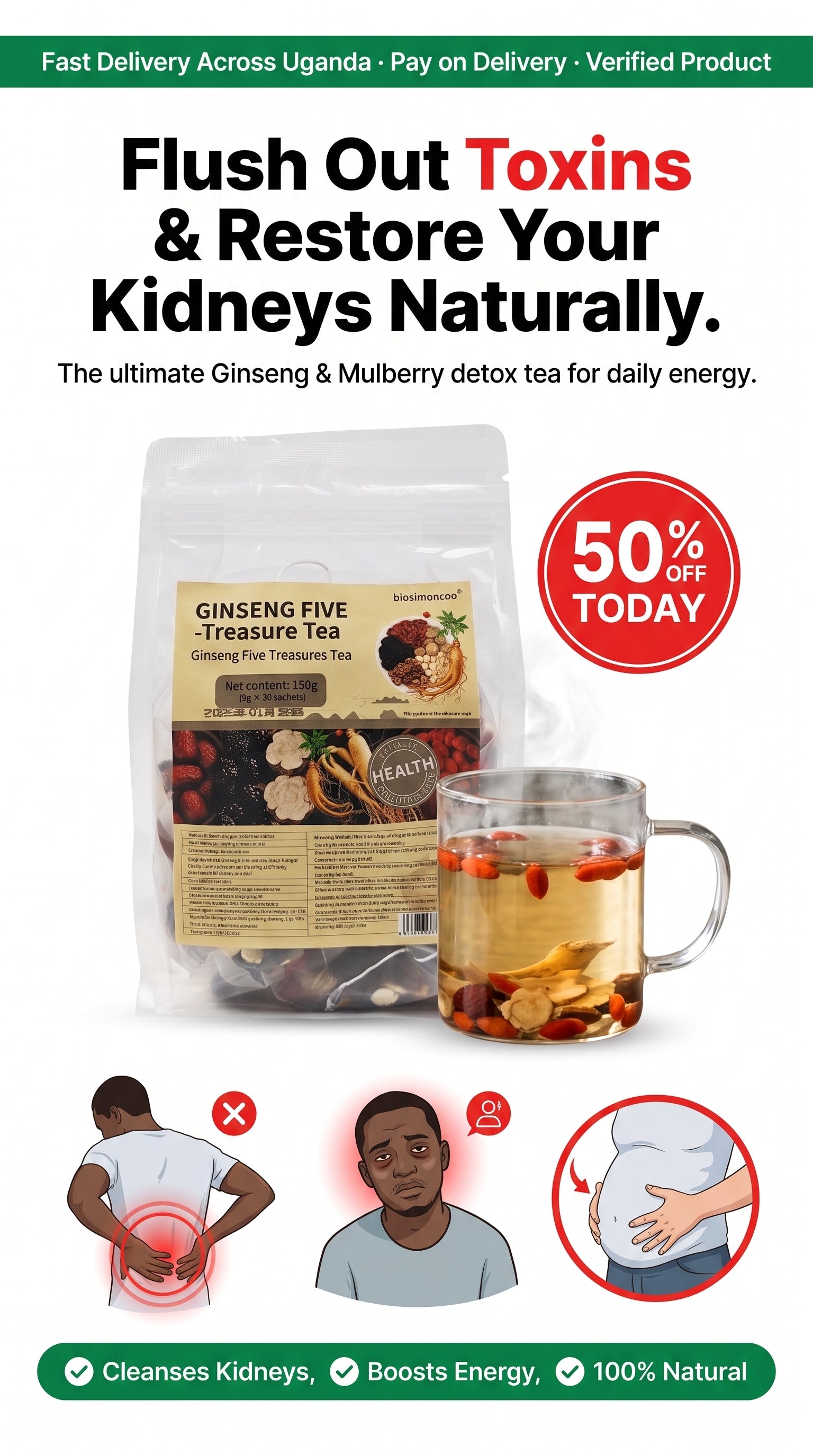 Uganda Mulberry Detox Blend (Kidney Tea Formula)